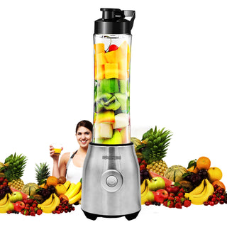 5 Core 600ml Personal Blender for Shakes and Smoothies; Powerful & Professional Smoothie Maker with Portable Bottle 300W Electric Motor BPA Free Food Processor 20 Oz 4 Stainless Steel Blade 5C 521